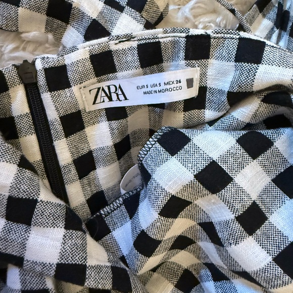 Zara Monochrome Gingham Jumpsuit - Picture 5 of 10